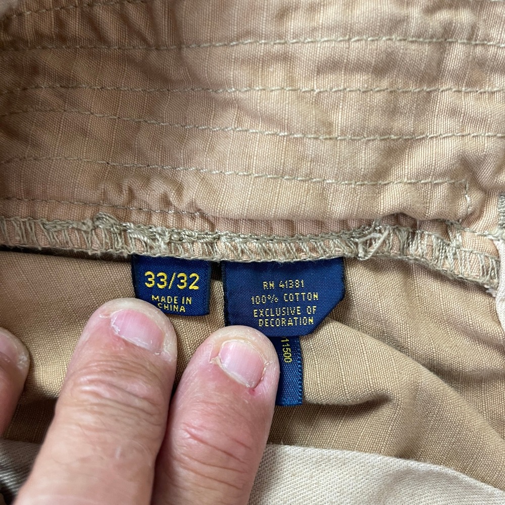 Polo Ralph Lauren Pants Mens 33x32 Straight Cargo Military Utility Paratrooper - Picture 5 of 13